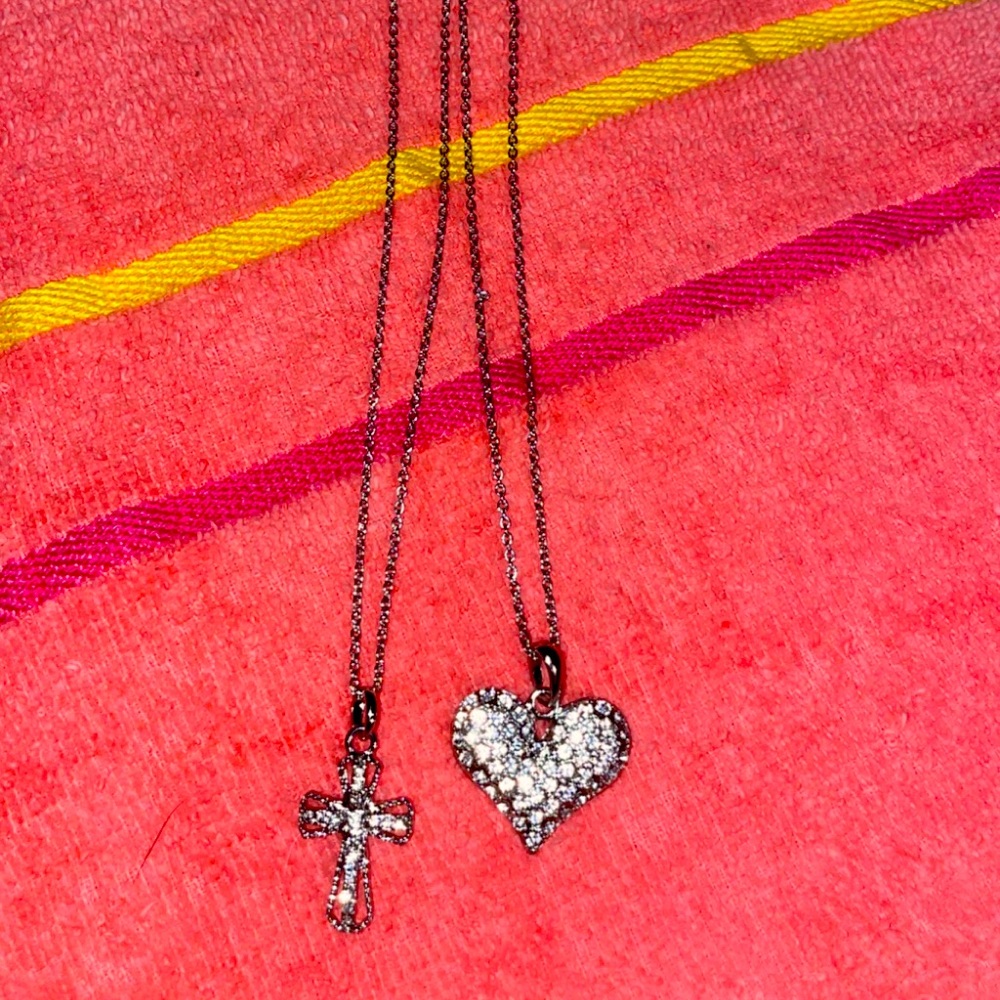 Heart & cross necklace